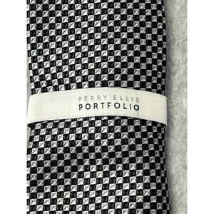 NEW Perry Ellis Portfolio Stover Mini Black Tie NWT